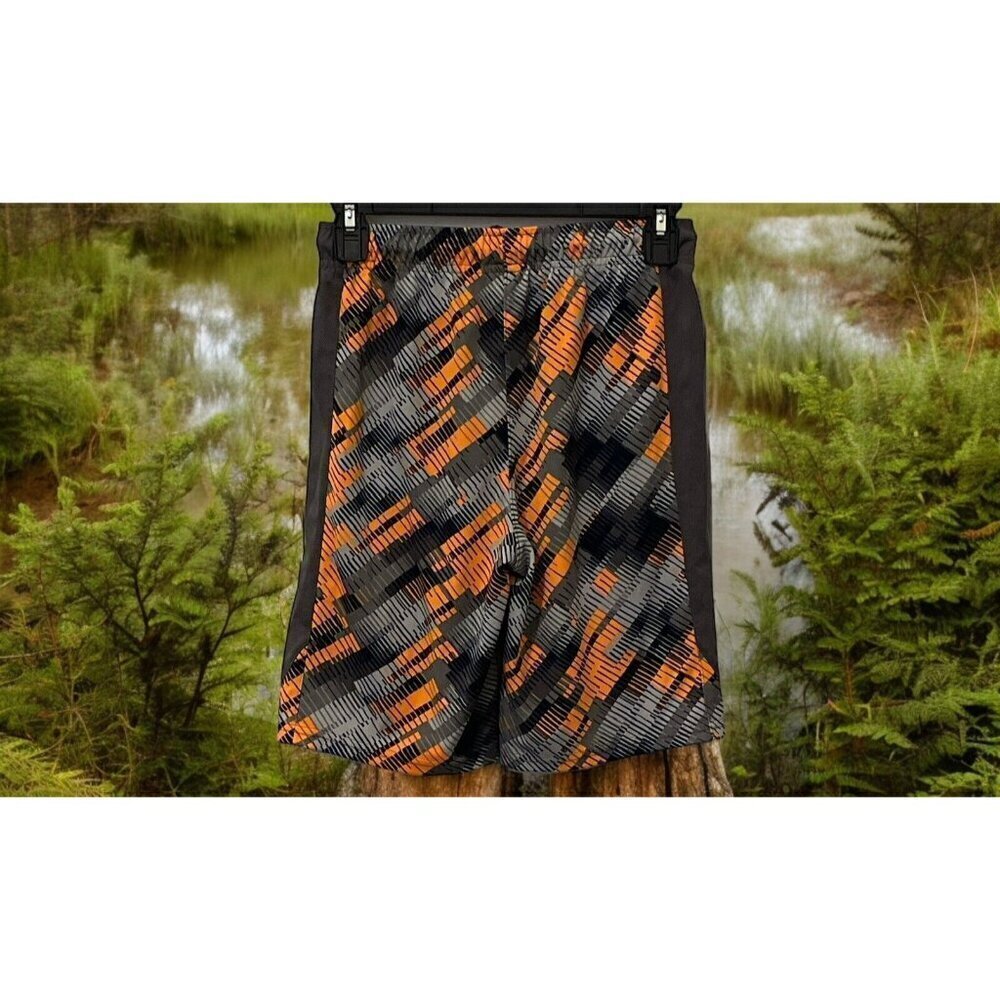 Place Sport Boys Print Knit Basketball Shorts Size L 10-12 Drawstring
